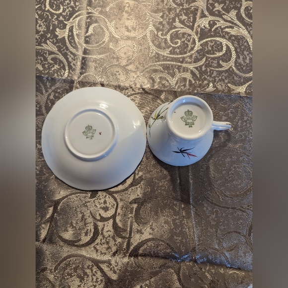 - - Rare Aynsley cup and saucer. Japanese like pattern with bamboo gr… - Picture 6 of 10